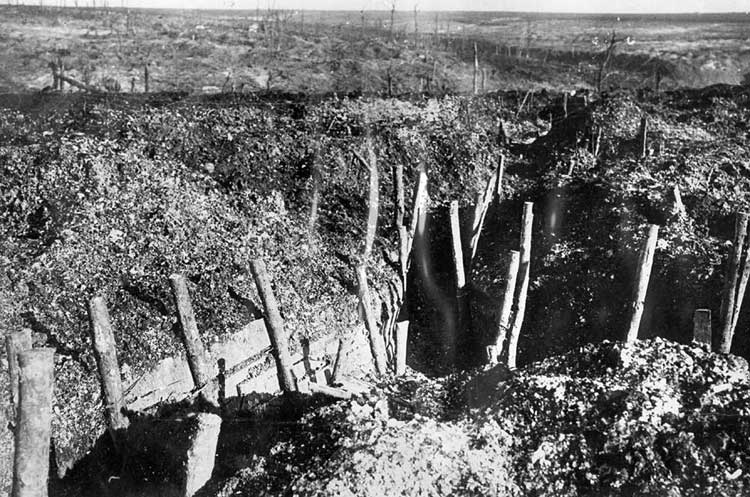 German trenches - Les tranches allemandes