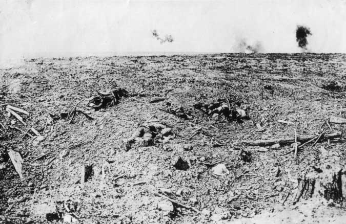 World War 1, 1916, battle ground - Premire Guerre Mondiale, 1916, terrain de bataille