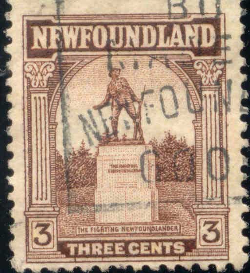 The Fighting Newfoundlander postage stamp