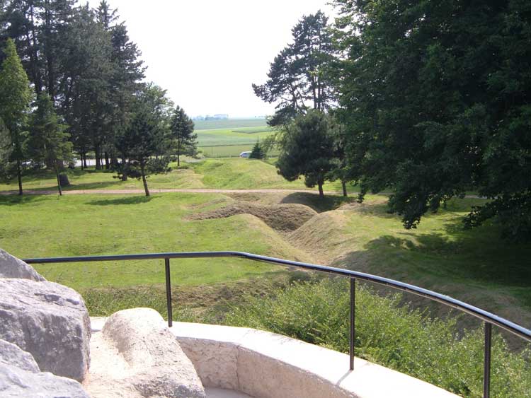 Trenches located at Beaumont Hamel, France - Les tranches  Beaumont Hamel, France