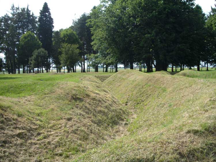 Trenches located at Beaumont Hamel, France 