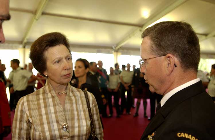 Princess Anne at the 90th anniversary ceremony