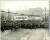 Crowds viewing departure of Newfoundland Regiment volunteers, St. John's - Foules regardant le départ du Régiment de Terre-Neuve, St. John’s