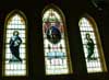 Stain glass window in Anglican church in New Bonaventure, Newfoundland