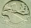 The caribou located on a headstone of a fallen soldier