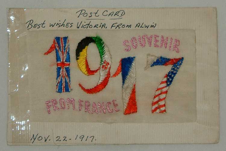 Post card dated November 22, 1917
