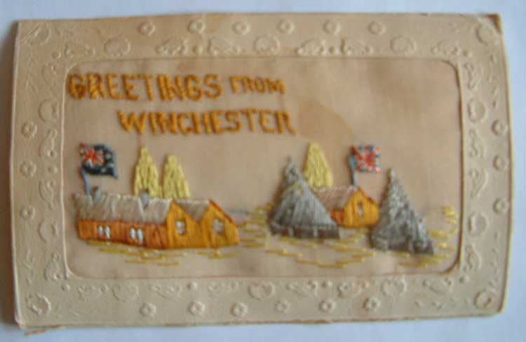 Post card sent from Winchester during the War