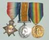 Medals received during the First World War