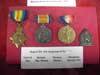 Medals belonging to Private Augustus P Greene